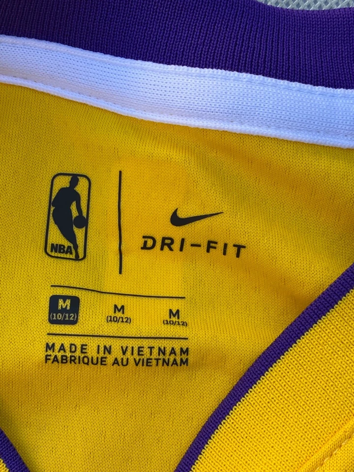 Nike NBA Los Angeles Lakers Lonzo Ball #2 Jersey Size Youth M (10-12). - Image 3 of 4