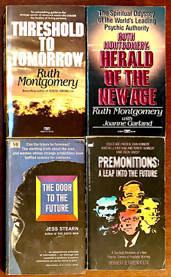 4 Vintage PBs Premonitions, Prophesy, Psychic Predictions  60s- 80s VG condition