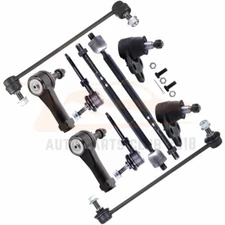 10Pcs Front Lower Ball Joints Sway Bar Tie Rod Fits 2005-2007 Chevrolet Equinox