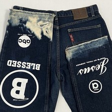 Polo Jeans Company Ralph Lauren Women  s 12x31 Saturday Jean Rare Graphic Print