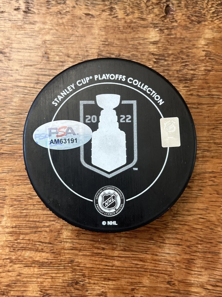 Gabriel Landeskog Signed 2022 Stanley Cup Champions Puck PSA DNA Coa Avalanche - Image 2 of 3