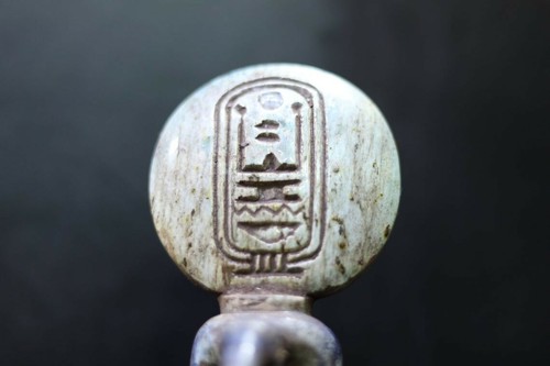 De colección THOTH-Epis el dios del conocimiento-Réplica Estatua de altar hecha de piedra de llama - Imagen 6 de 6