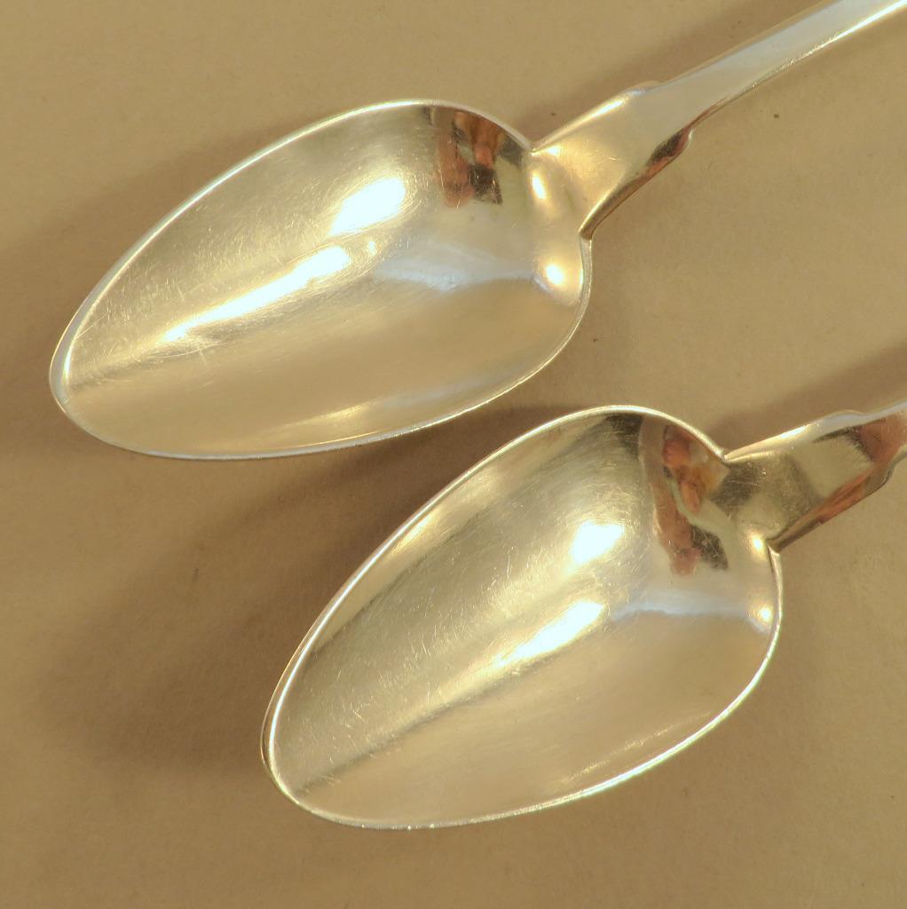 2 Coin Silver Tablespoons John H Tyler & Co Richmond, VA Before Civil