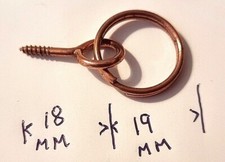 Copper Screw Ring 18mm Picture Hook Canvas Hanger Frame Multi List Artist Use