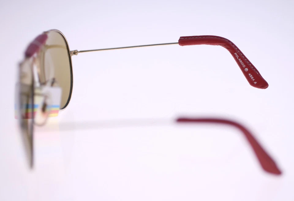 Gafas de sol Polaroid 4564A vintage unisex estilo piloto circa años 80-NUEVO-peso 26 g Foto 4 de 4