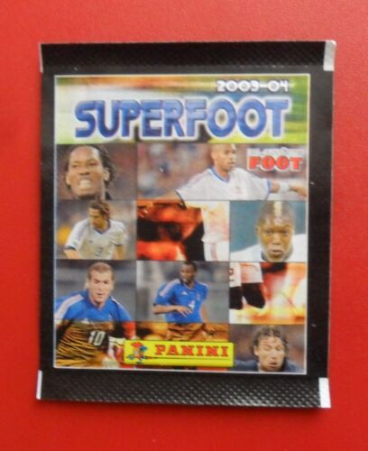 1 POCHETTE PANINI  SUPERFOOT 2003 /04  PACKET TÜTEN French issue  Ligue 1 SOCCER - Photo 1/2