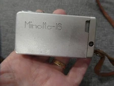 MINOLTA 16 MINIATURE CAMERA ROKKOR LENS JAPAN UNTESTED Free Shipping