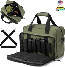 Small Range Bag Tactical Shooting 2 Pistols Handguns Shooter Ammo Bag Hunting