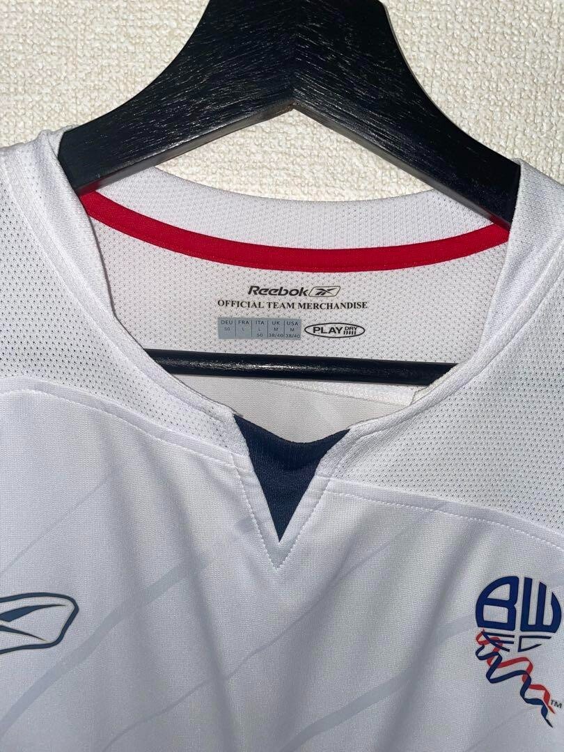 【正規品】ボルトン・ワンダラーズ NAKATA 16 ユニフォーム Reebok Bolton Wanderers 16 Hidetoshi Nakata Long Sleeve Jersey