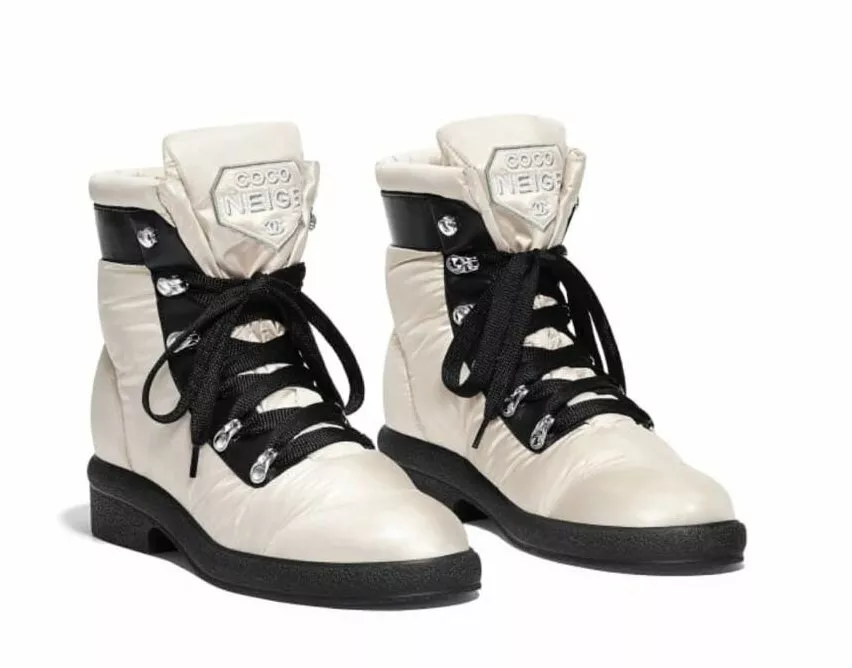 Chanel store ski boots