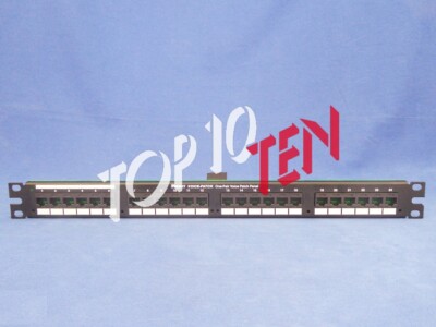 Panduit VP24382TV25Y 24-port RJ45-to-RJ21 Flat Voice Patch Panel 1 RU 02128-02
