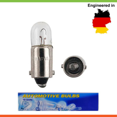 NARVA Incandescent Globe 12V 4W T4W BA9S 10Pk For BMW 3 Series 316 Ecotronic E30