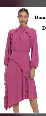 DONNA MORGAN   DRESS/NEW WITH TAG/RETAIL$129/SIZE 14W/LENGTH 40 /PINK