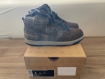 Size 8 - Nike Dunk High Premium Tweeds - Brand New