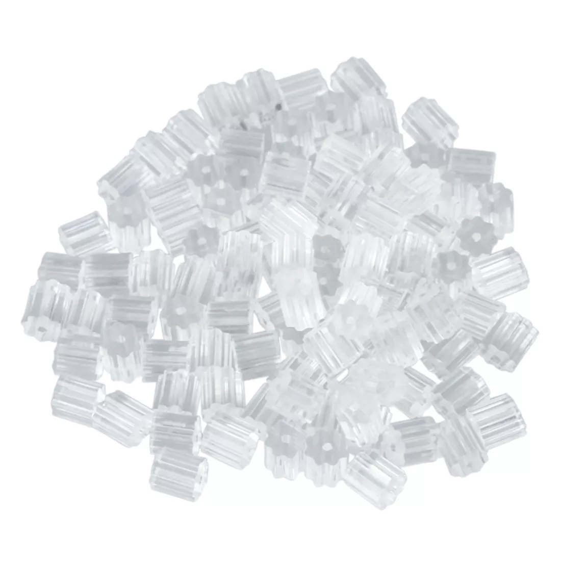 100Pcs Clear Earring Backs Safety Backs for Fish Hook Earrings 3mm