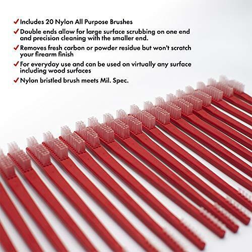 Shooter's Choice 20 Pack All Purpose Brushes, Red