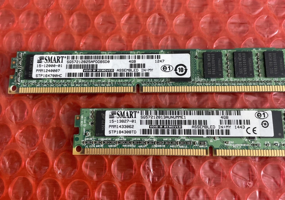 2 LOT - Genuine Cisco 8GB (2x 4GB) PC3-10600E DDR3-1333 Smart RAM #S-33 - Image 2 of 2