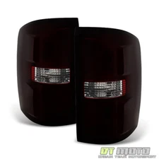 Red Smoke 2014-2018 GMC Sierra 1500 2500 3500 Tail Lights Brake Lamps Left+Right