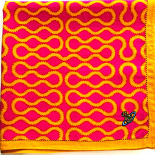 Vivienne Westwood Handkerchief/Scarf- 50cm- Squiggles - Yellow/Pink - RARITY
