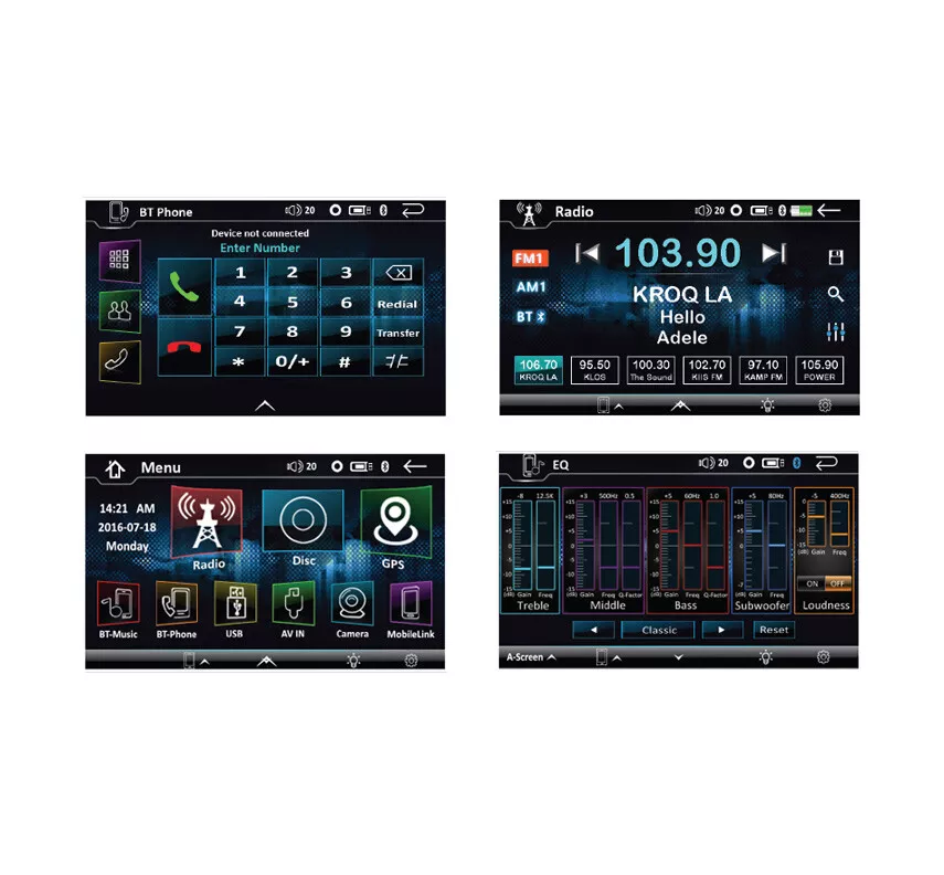 Soundstream DVD CD Player Dual Touch Screen Bluetooth GPS USB Android VRN-DD7HB - Image 4 of 4