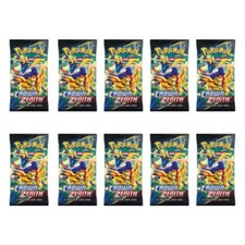 10 x Crown Zenith Pokemon TCG Booster Packs New  Sealed Unweighed