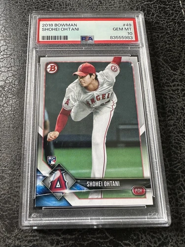 2018 Shohei Ohtani Bowman Rookie RC #49 PSA 10 Gem Mint 