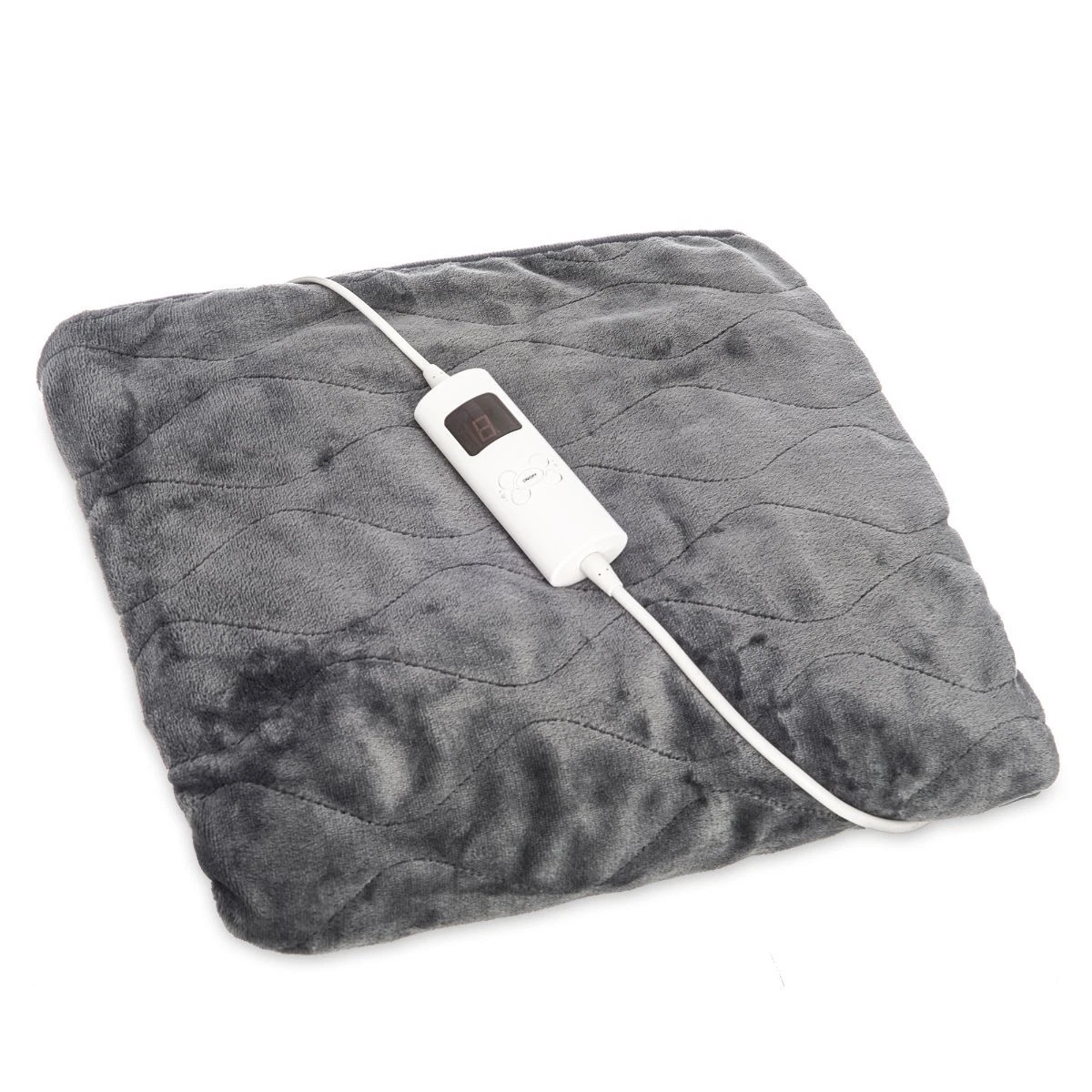 LUXURIOUS ELECTRIC HEATED THROW SOFT FLEECE GREY OVER BLANKET DOUBLE SINGLE  5056295305806 | eBay