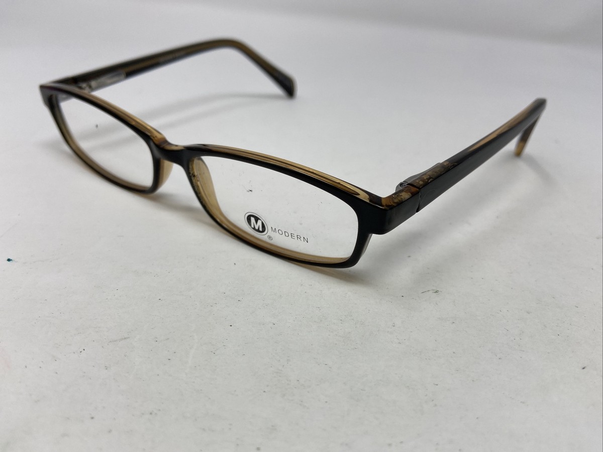 MODERN EYEGLASSES FRAME BRAVE BLACK/BROWN 50-15-135 FULL RIM 