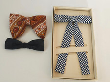Vintage Clip On Bow Tie Collection Retro