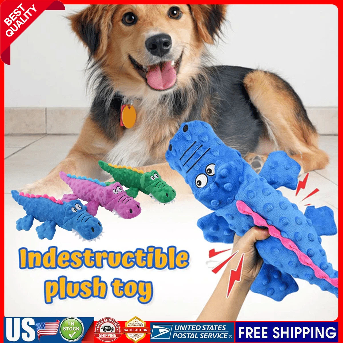 Alligator dog toy no stuffing cheap