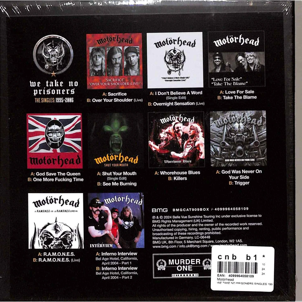 Motörhead / WE TAKE NO PRISONERS SINGLES 1995-2006 (9X7INCH BOX) / BMG Rights M - Bild 2 von 2
