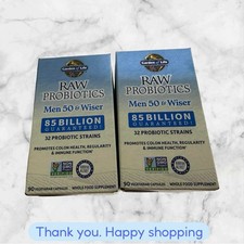 FOR 2 Garden of Life Raw Probiotics Men's 50 Capsules 85 Billion Exp11/2026 NEW