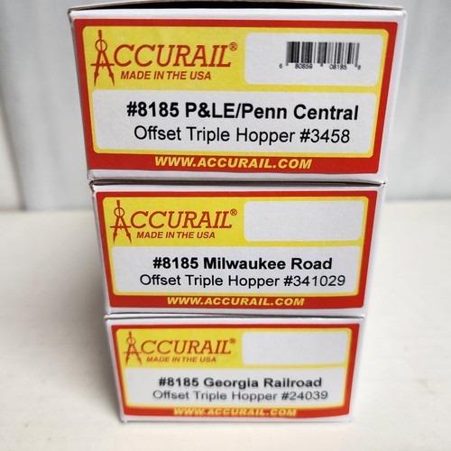 Kit Accurail 3 PACK 8185 Milwaukee Georgia Pittsburgh Lake Erie 3 Bay Hopper | Zustand: New