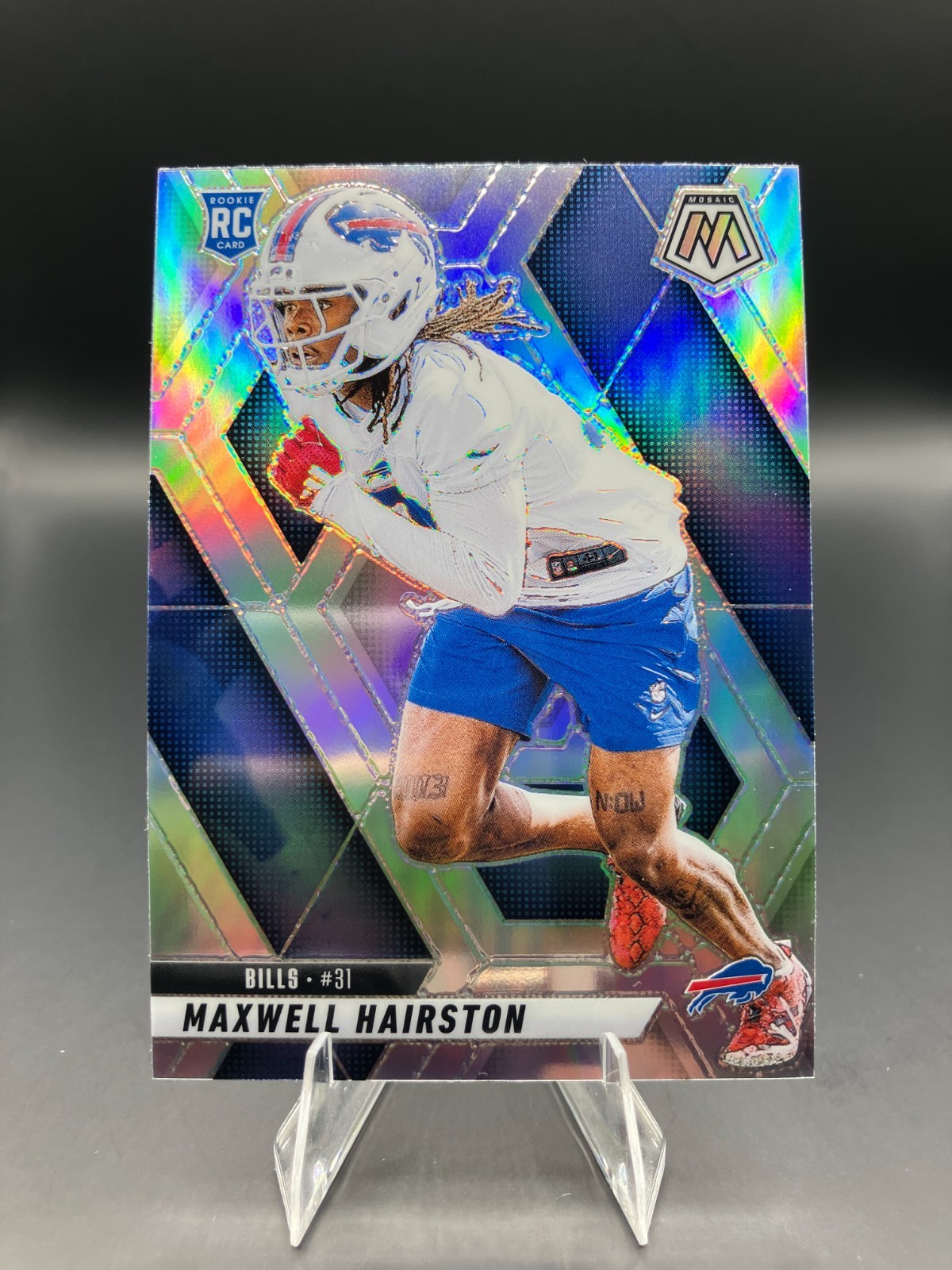 2025 Panini Mosaic #367 Maxwell Hairston RC - Silver Prizm