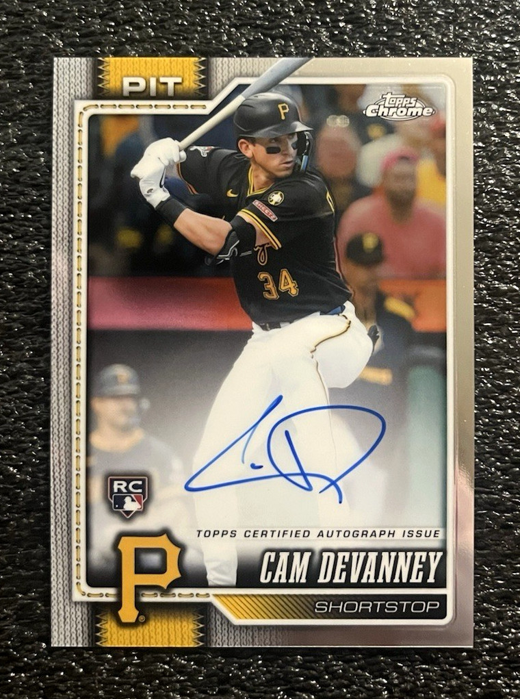 Cam Devanney - 2026 Topps Chrome Rookie AUTO Pittsburgh Pirates # RA-CDE