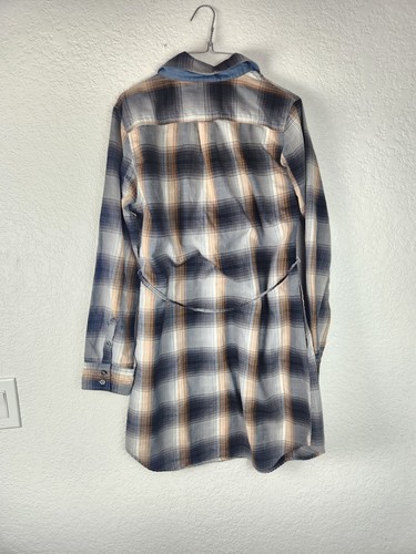 Patagonia Featherstone kariertes Hemdkleid mit Taschen Größe 10 Damen - Bild 3 von 10