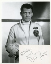 Robert Foster - Signed Index Card w/ Photograph