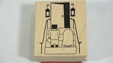 Memory Box Trick or Treaters Mounted Rubber Stamp C1129