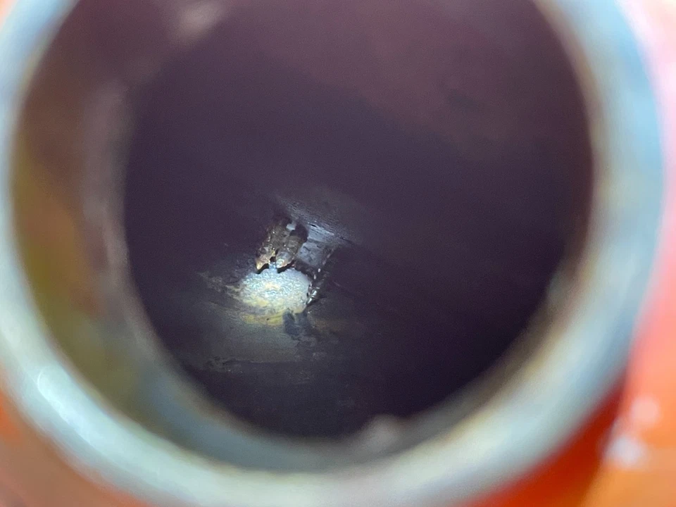 Honda CR125M 1975 Elsinore tanque de gasolina OEM 1974 HM360 ¡Malo! ¡AGUJEROS! ¡SNOT y BOOGERS! Foto 4 de 4