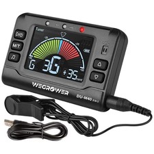 Wegrower Rechargeable 3 In 1 Digital Metronome Tuner Tone Generator black