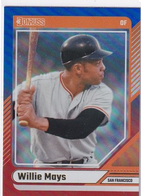 2024 DONRUSS #95 WILLIE MAYS RED BLUE PRIZM- SAN FRANCISCO GIANTS