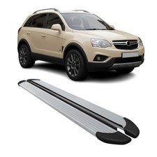 Seitenschweller Trittbretter Schweller für Opel Antara 2007-2015 Aluminium Grau