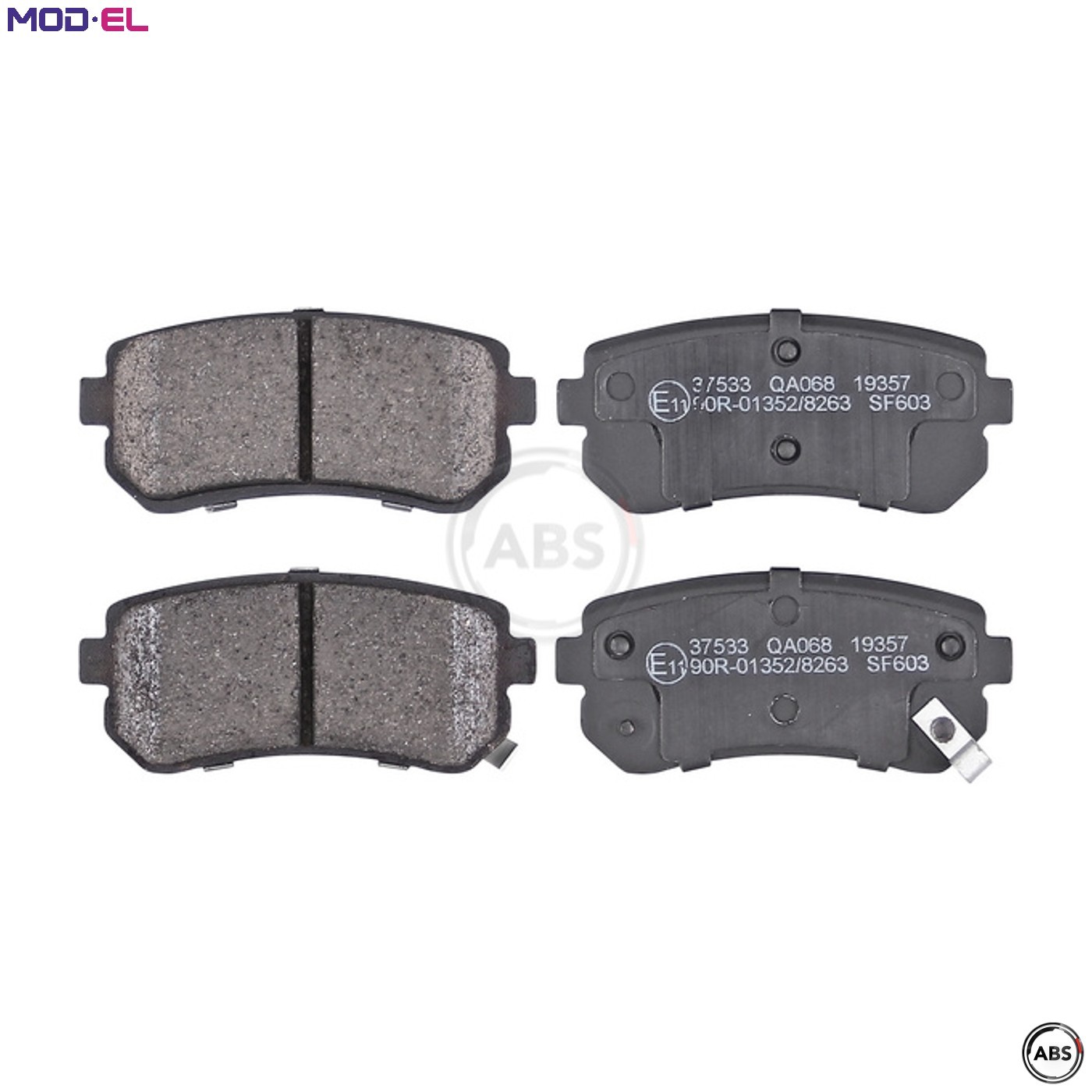 A.B.S. Brake pad set HYUNDAI,KIA 37533 583021GA00,583021HA00,583021HA10 583021JA30,583021JA31,583021KA30,583022SA10,583022SA30,583022SA35,583022SA70 - Image 10