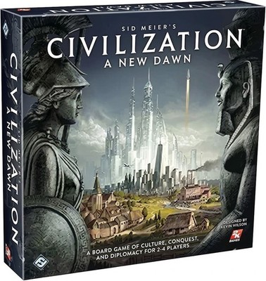 Civilization New Dawn Board Game Strategy 2-4 Players Ages 14+ History Game