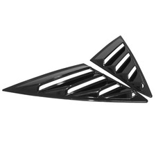 Durable Polycarbonate Quarter Window Louvers for 2022-2025 Sedan Black 2PCS