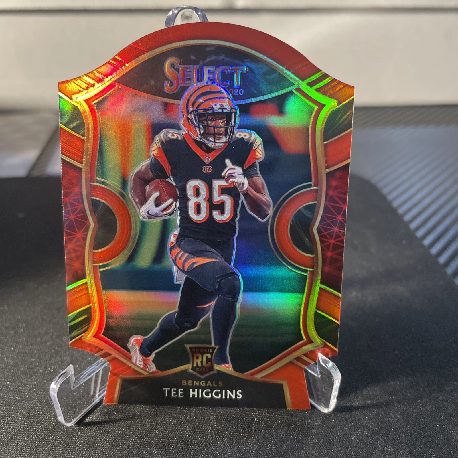 2020 Panini Select - Concourse Tee Higgins #60 Maroon Prizm Die-Cut (RC)