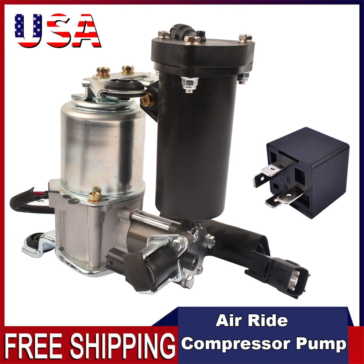 Air Ride Suspension Compressor Pump For 2003-2009 Lexus GX470