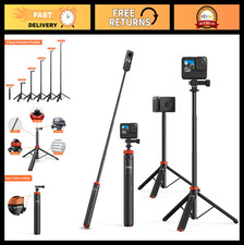 Telescopic Selfie Stick with Tripod Waterproof Grip for GoPro Insta360 Camer