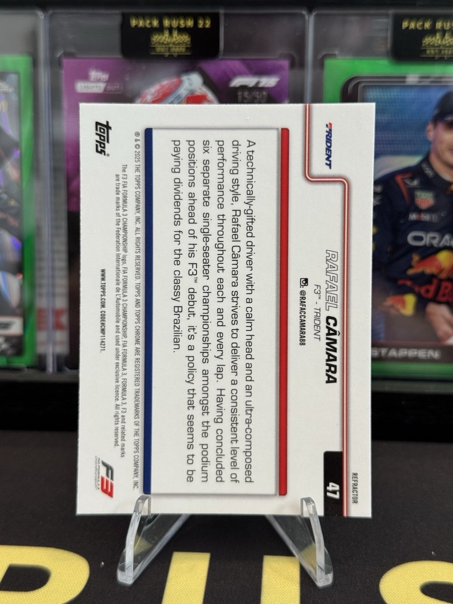 2025 Topps Chrome Formula 1 F1 Silver Refractor #47 Rafael Câmara