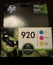 Genuine HP 920 OEM Original Ink Cartridges Cyan Magenta Yellow